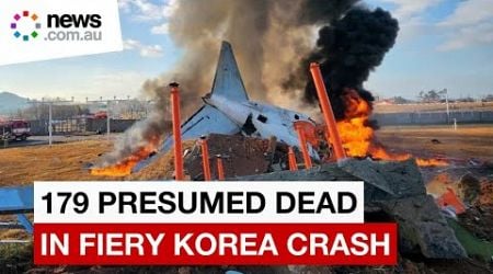 South Korea plane crash: 179 presumed dead