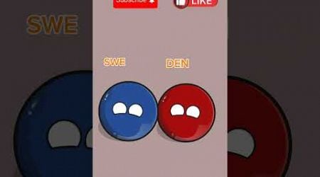 Sweden &amp; Denmark #sweden #denmark #countryballs