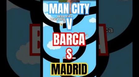 Real Madrid VS Barca VS Man City #marblerace #marble #mancity #barcelona #realmadrid #football