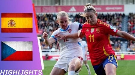 Spain vs Czech Republic | Women&#39;s European Qualifiers - Highlights All Goals 09/04/24