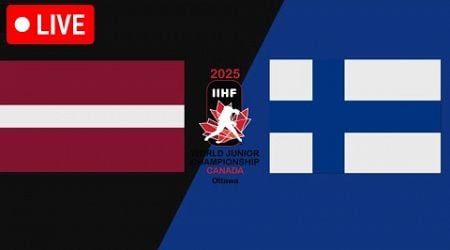 Latvia vs Finland Live | IIHF U20 WCH Junior 2025