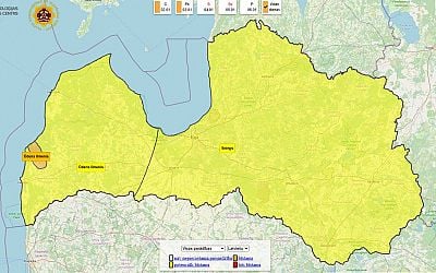 Warnings issued as river water levels rise rapidly in Latvia