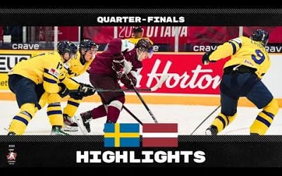 Highlights: Sweden vs Latvia | 2025 #WorldJuniors