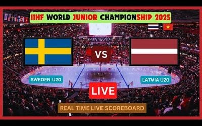 Sweden Vs Latvia LIVE Score UPDATE U20 2025 IIHF World Junior Ice Hockey Championship Quarter Finals