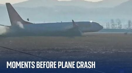 Video captures moments before South Korea plane crash