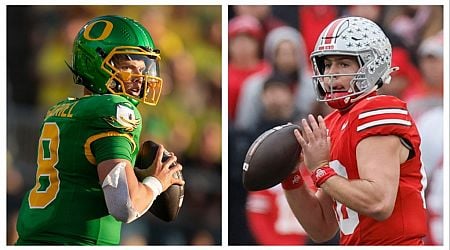 No. 1 Oregon, No. 8 Ohio State meet in intriguing Rose Bowl rematch