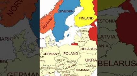 Finland,sweden,norway maps.#map #geography #worldmap #europe #shorts