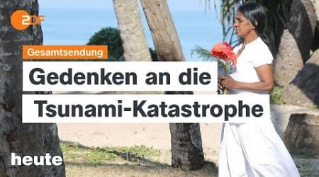 heute 19:00 Uhr vom 26.12.2024 Gedenken an Tsunami-Katastrophe, Winter in Gaza