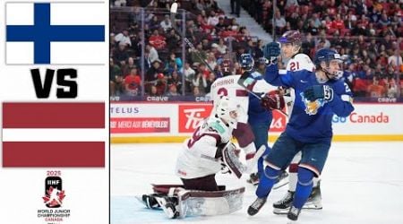 FINLAND VS LATVIA HIGHLIGHTS 2025 IIHF WORLD JUNIOR CHAMPIONSHIP