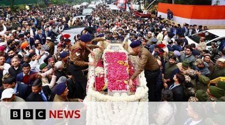 India mourns ex-PM Manmohan Singh with full state funeral | BBC News