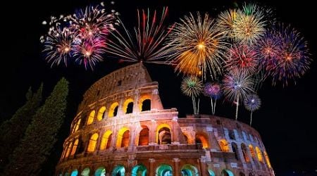 Live Rome New Year Fireworks 2025 - Rome Italy New Years Celebration Live - New Years Fireworks Rome