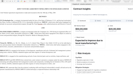 Erayaha.AI - Smarter Contract Reviews & Insights in MS Word / Google Docs