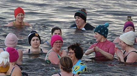 In Pictures: Swimmers and dippers brave the cold in Mountcharles in aid of RNLI