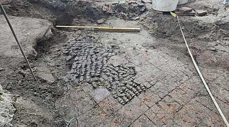 Centuries-old floor patched with sliced bones discovered in the Netherlands