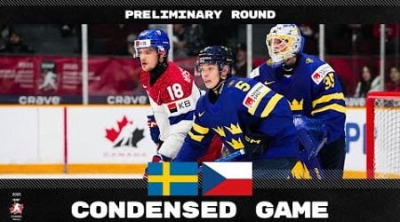 Condensed Game: Sweden vs Czechia | 2025 #WorldJuniors