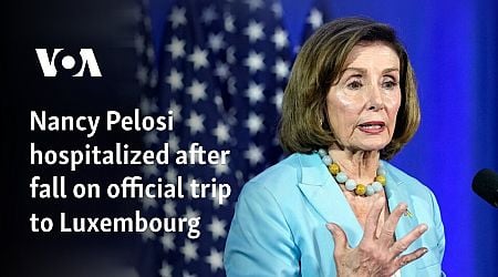 Nancy Pelosi hospitalized after fall on official trip to Luxembourg