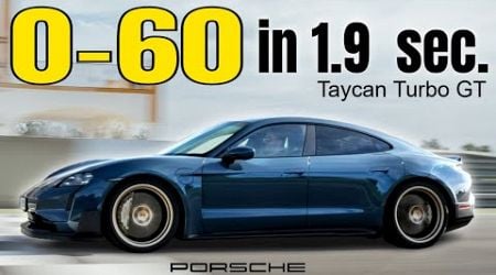 Porsche Taycan Turbo GT Breaks Barriers with Record Setting 1.9 Second Zero to 60 Time