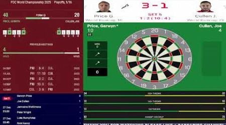 Darts PDC World Championship | 2025 Darts World Championship Live Watch Along