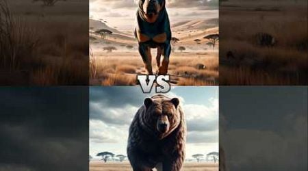 Rottweiler and Cane corso vs Wild Animals(Hyena,Crocodile,Bear,Gorilla,Buffalo)