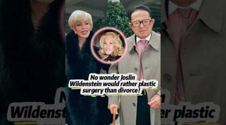 No wonder Jocelyn Wildenstein would rather plastic surgery than divorce!