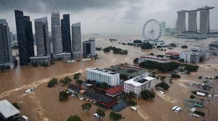 Now Singapore is in chaos! Heaviest rains turn roads into rivers in Bukit Timah