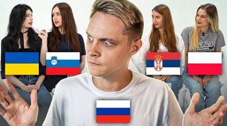 RUSSIAN TRIES TO UNDERSTAND SLAVIC LANGUAGES! POLISH, UKRAINIAN, SLOVENIAN AND SERBIAN