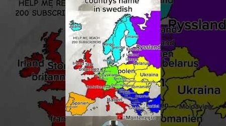 How to say your countrys name in swedish #sweden #mapper #swedish