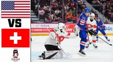 USA VS SWITZERLAND HIGHLIGHTS QUARTERFINALS IIHF WORLD JUNIOR CHAMPIONSHIP 2025