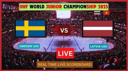 Sweden Vs Latvia LIVE Score UPDATE U20 2025 IIHF World Junior Ice Hockey Championship Quarter Finals