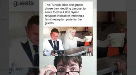 This Turkish Bride and Groom Chose Their Wedding Banquet To Serve Food To Refugees