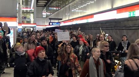 Protesters fill Helsinki Metro demanding affordable and free public transport