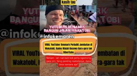 Yutubers Denmark bangun jalan kades kecewa #viralvideo #shorts #beritaterkini #youtuber #jalan #desa