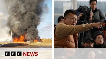 Anger as families wait for victims&#39; remains after South Korea plane crash | BBC News