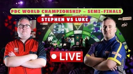 LIVE : Stephen Bunting vs Luke Littler | Semi Finals PDC World Darts Championship LIVE Score