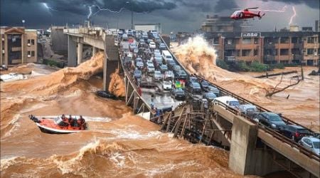 Devastating Flood in Stockport, UK Homes Submerged and Evacuations! Shocking Footage from Bramhall