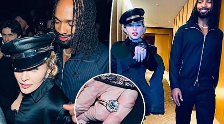 Madonna shows off diamond ring on THAT finger in pics with boyfriend