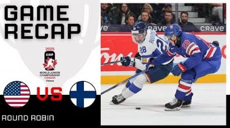 USA vs Finland HIGHLIGHTS | 2025 IIHF World Junior Championship