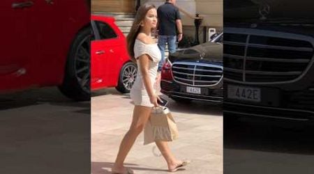 Beautiful pretty lady walking through Monaco #billionaire #monaco #luxury #trending #lifestyle #fyp