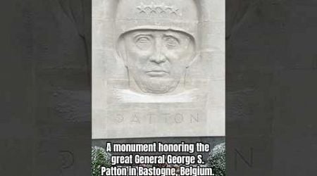 A monument honoring the great General George S. Patton in Bastogne, Belgium. #ww2history #history