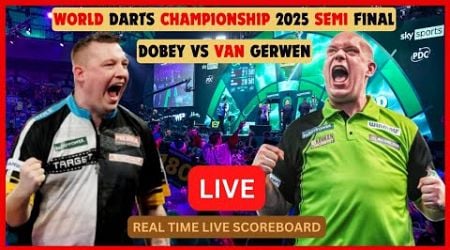 Michael Van Gerwen Vs Chris Dobey LIVE Score UPDATE 2025 World Darts Championship Semi Final LIVE