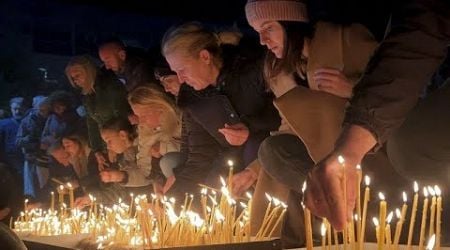 Thousands attend vigil in Podgorica for 12 victims of Cetinje shooting rampage