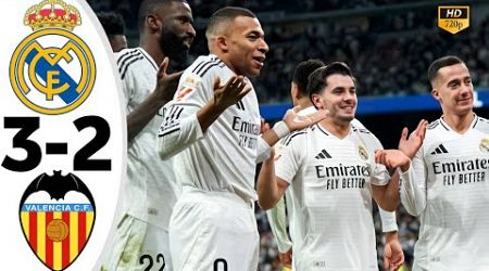 Real Madrid vs Valencia 3-2 - All Goals &amp; Highlights - 2024