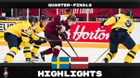 Highlights: Sweden vs Latvia | 2025 #WorldJuniors