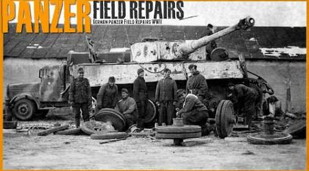 WWII German Panzer Field Repair Footage.