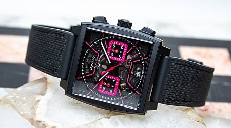 Hands-On: TAG Heuer Monaco Chronograph Watch In Skeletonized Pink