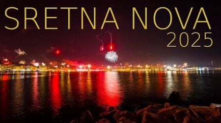 Sretna Nova Godina 2025 - Vatromet na Rivi - Split Croatia