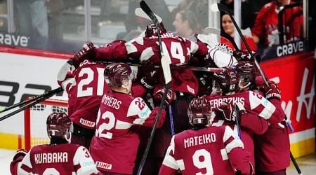 Uninspired Canada upset by Latvia in a shootout at world juniors