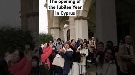 The opening of the door of the Jubilee Year in Cyprus #shorts // Ester Beatty