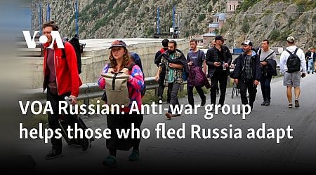 VOA Russian: Anti-war group helps those who fled Russia adapt