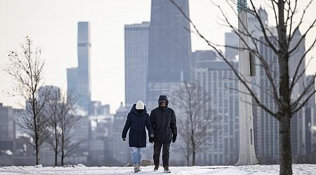 Snow expected in the city Monday after windchill drops to single digits